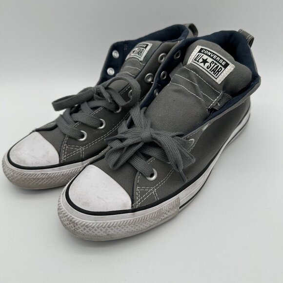 Converse All Star Mens Gray High-Top Sneakers Size 8.5 - Picture 1 of 9